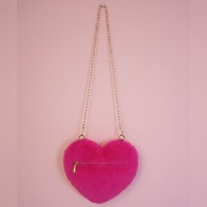 T.J.Maxx Fuchsia Heart Crossbody Bag